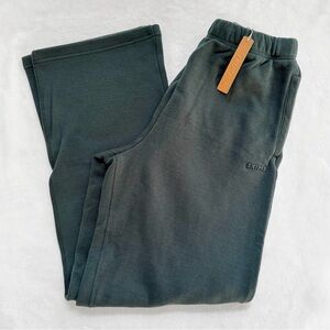 NWT SKIMS Cotton Fleece Classic Straight Leg Pants – Spruce – Size S